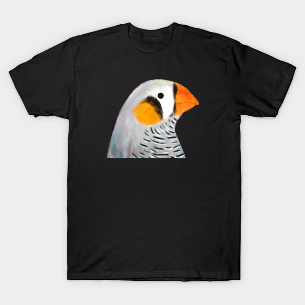 Zebra Finch Bird T-Shirt by julianamotzko
